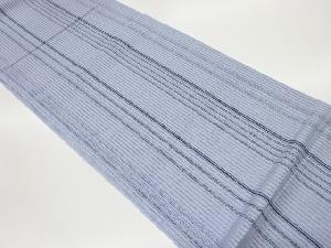 縞模様織出し夏用名古屋帯